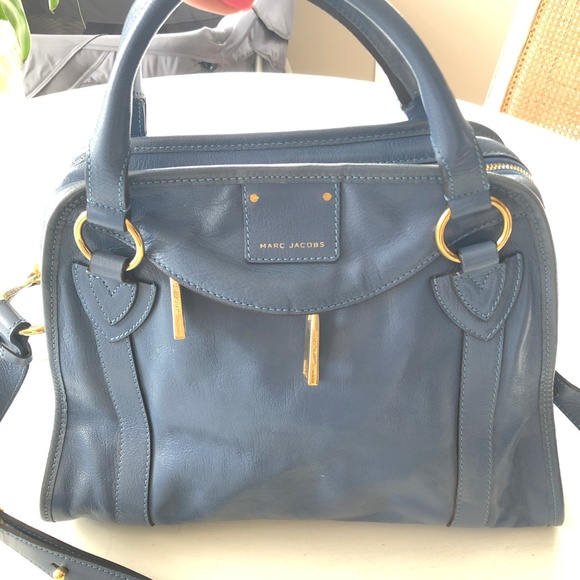 Marc Jacobs Wellington Satchel Bag, Denim Blue - Picture 3 of 7